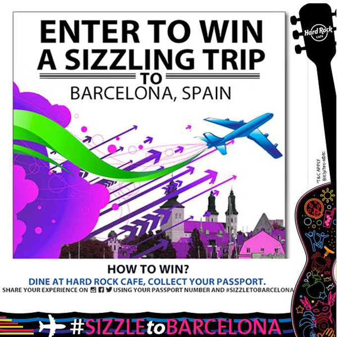 #SizzleToBarcelona: Here’s Your Chance To Win Free Tickets To Barcelona & Attend The Hard Rock Rising Concert!