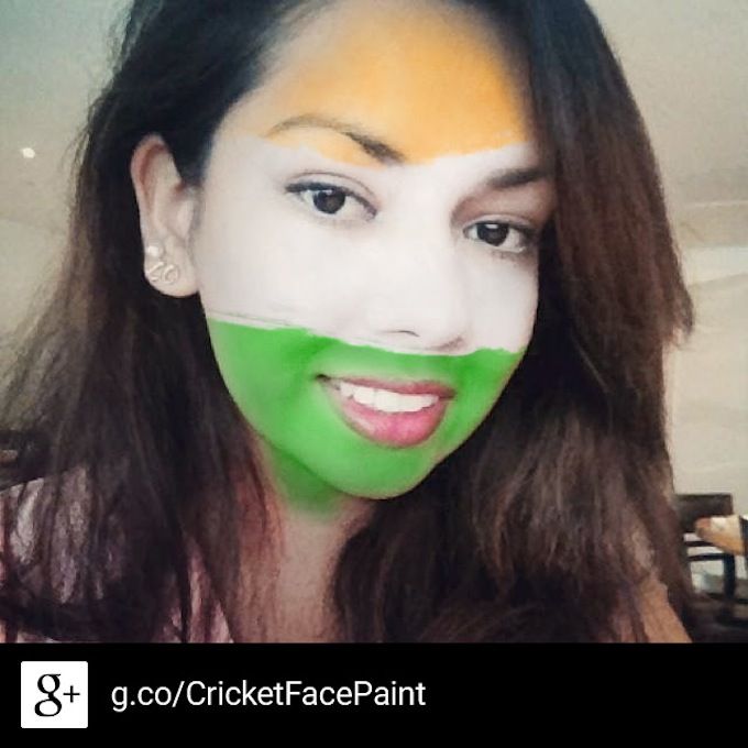 Cricket Face Paint on G+
