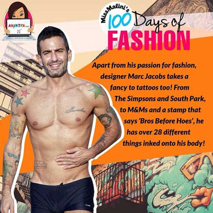 Day 41: Marc Jacobs And His Tattoo Fetish!