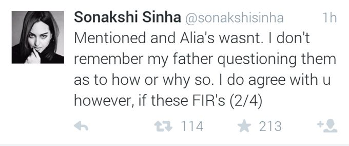 Sonakshi Sinha tweet