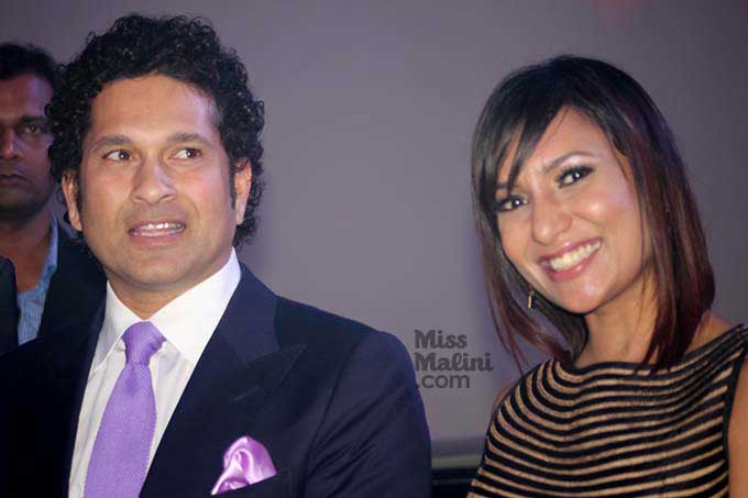 Sachin Tendulkar & MissMalini At The BMW i8 Launch Event