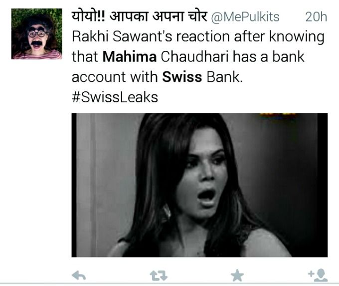 Mahima Choudhari jokes on Twitter