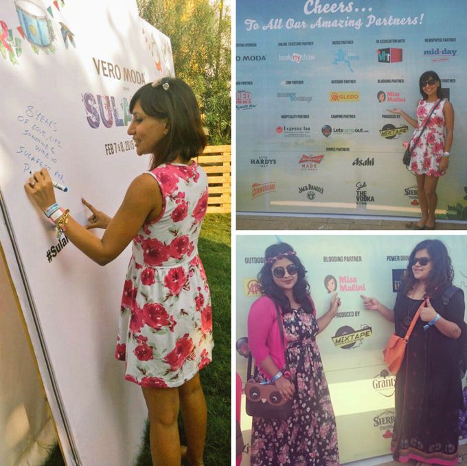 MissMalini and her girlies at SulaFest 2015