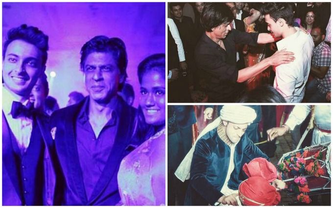 Shah Rukh Khan, Salman Khan, Arpita Khan, Aayush Sharma | Source: Twitter |