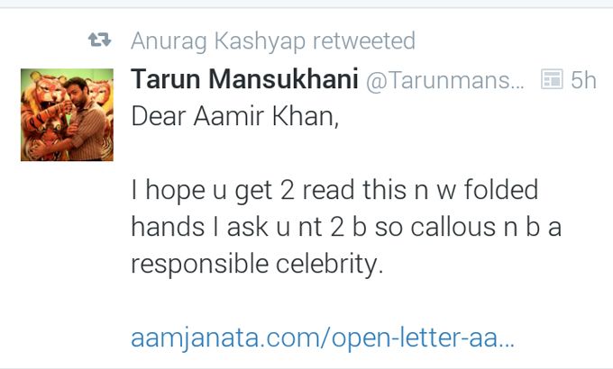 Tarun Mansukhani tweet