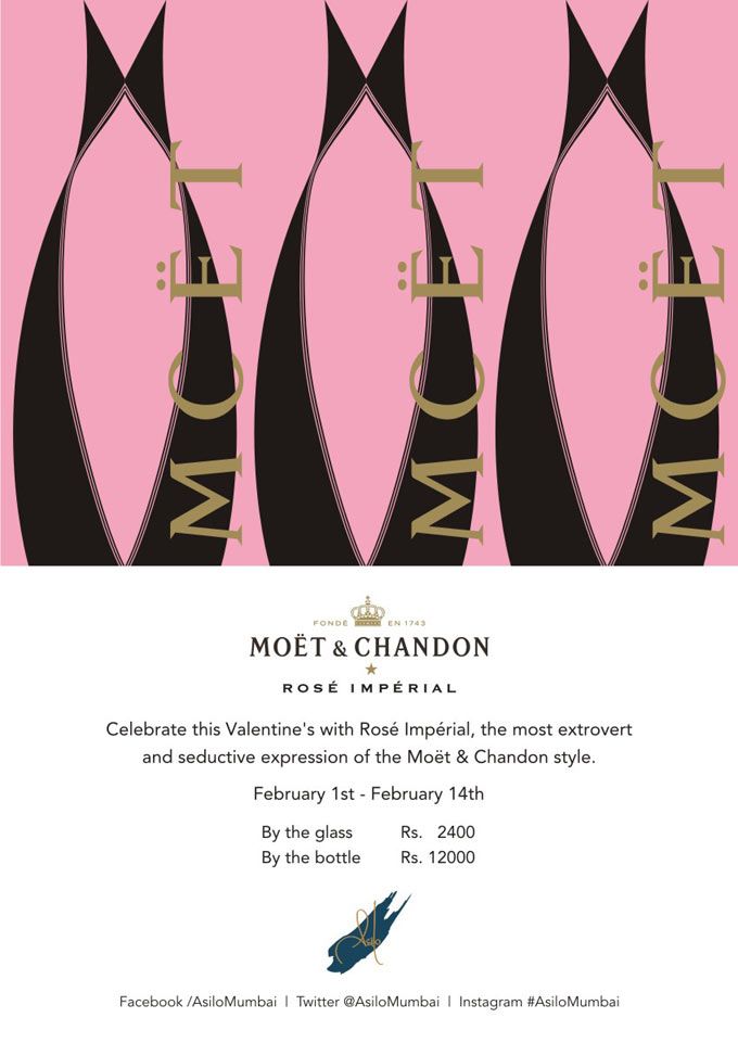 Celebrate Valentine’s Week With Champagne Evenings With Moët & Chandon Rosé Impérial At ASILO!