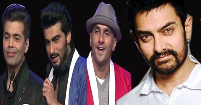 Karan Johar, Arjun Kapoor, Ranveer SIngh, Aamir Khan