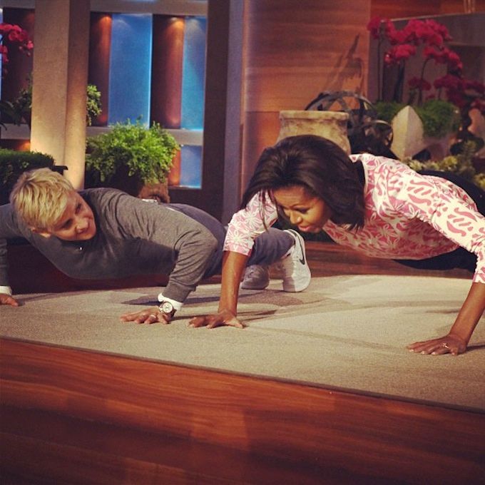 Michelle Obama (Source: Instagram @theellenshow)