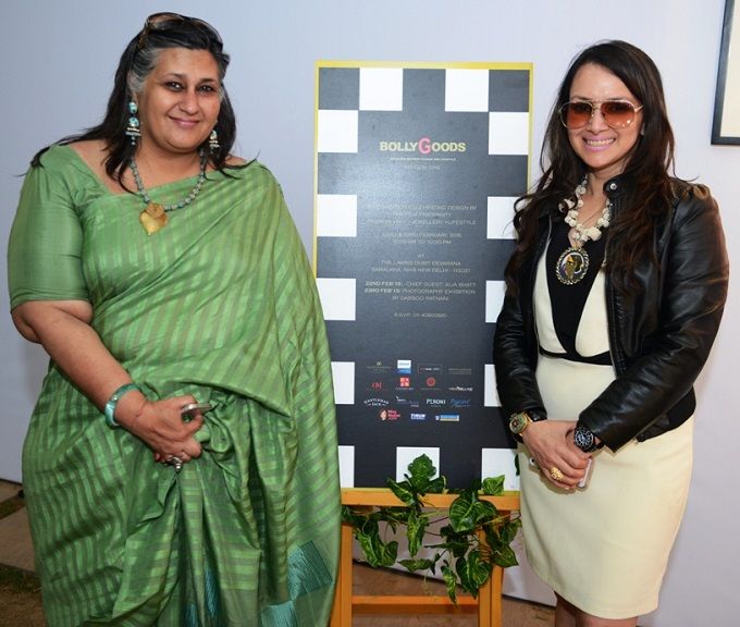 Anshu Khanna and Promila Jain Bahri at BollyGoods launch in Delhi