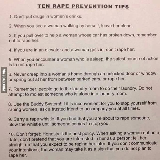 Here Are Ten Rape Prevention Tips Everyone Needs To Memorize Immediately