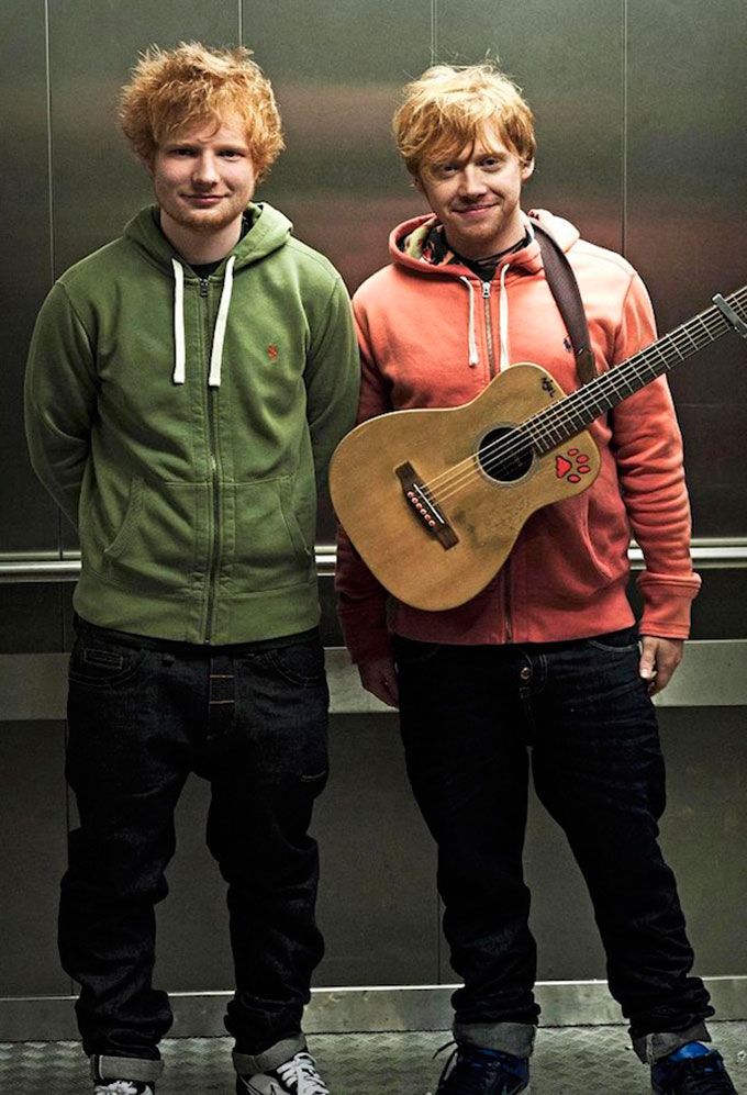 Rupert Grint & Ed Sheeran | Source: Tumblr