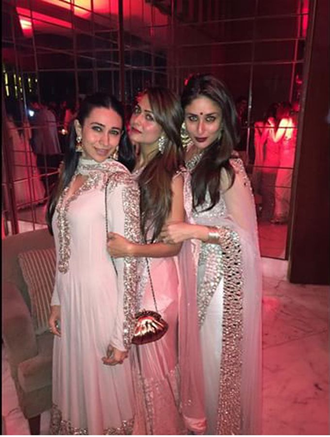 Kareena and Karisma Kapoor and Amrita Arora (Source: @therealkarismakapoor Instagram)