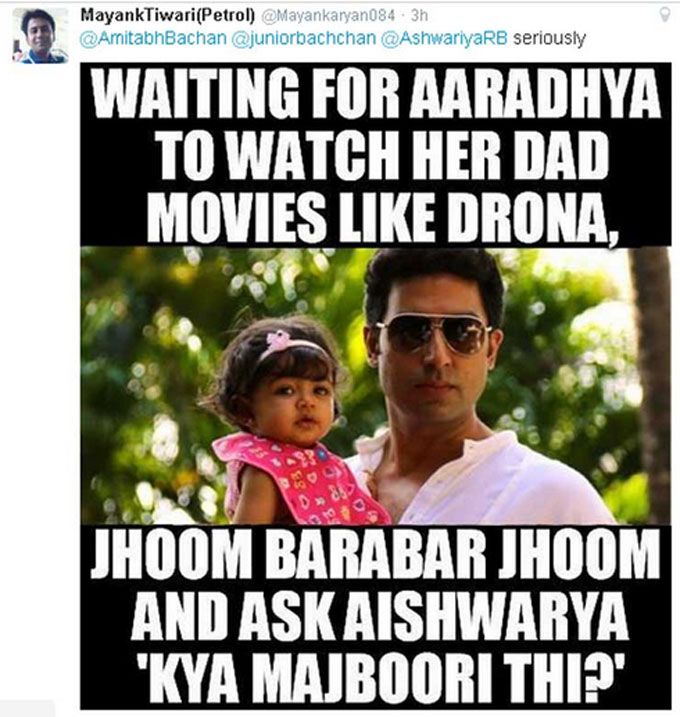 Abhishek Bachchan Just Owned A Troll Who Made A Joke About Aaradhya!