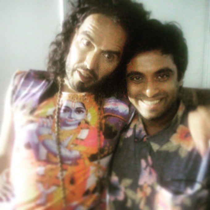 Russell Brand and Marv D'souza