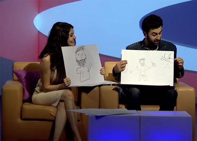 Ranbir Kapoor And Anushka Sharma Try Their Hand At Sketching And Fail Hilariously!