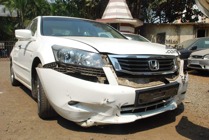 Geeta Kapur's Car Post Accident