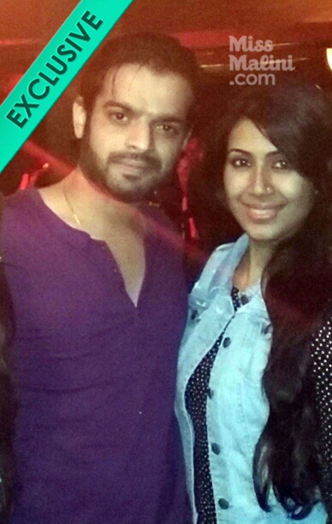 EXCLUSIVE: Karan Patel &#038; Ankita Bhargava Step Out To Party Post The Roka! Here Are Pictures…