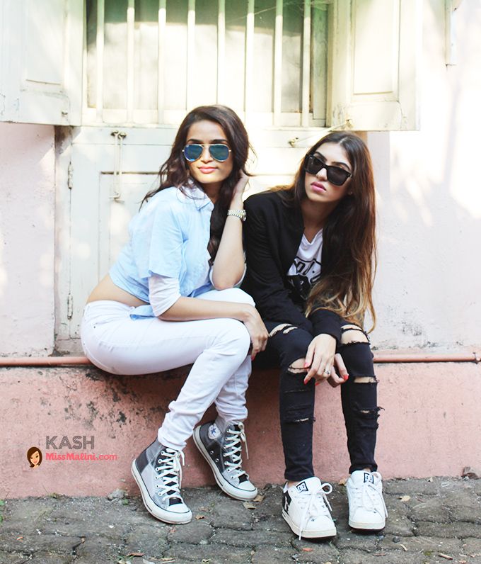 The Kash Girls in Zara, Converse and Dc Shoes
