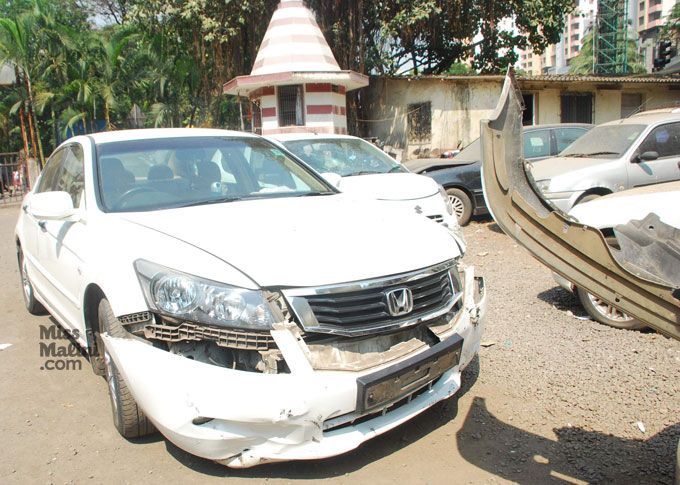 Geeta Kapur's Car Post Accident