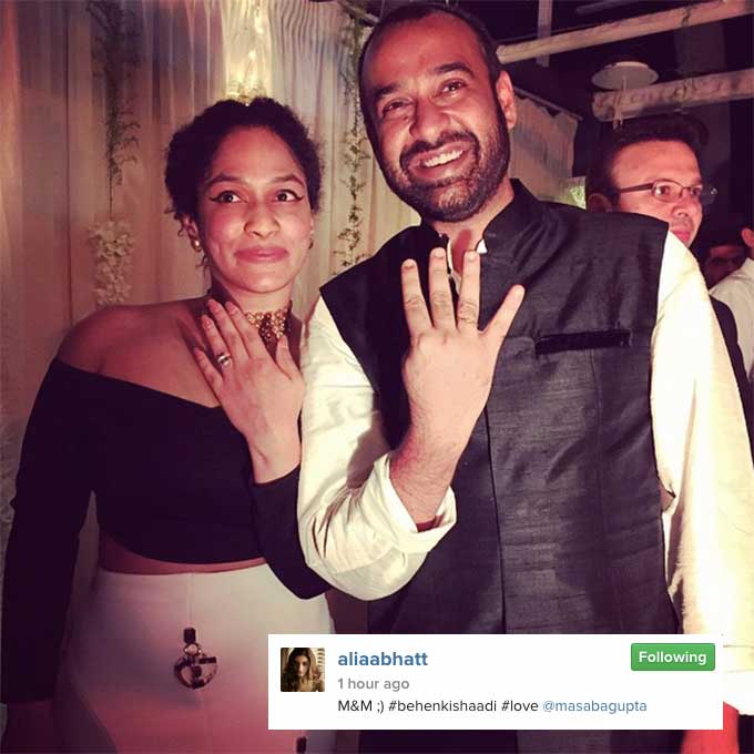 Masaba Gupta's Engagement Party (Source: Instagram | @AliaaBhatt)