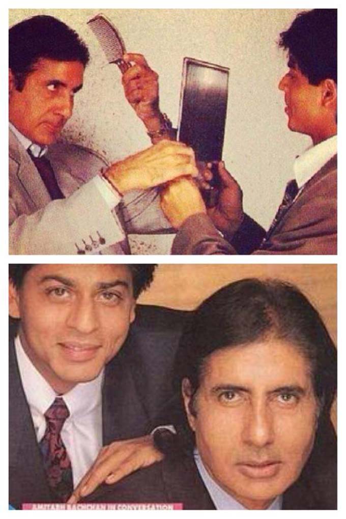 This Vintage Bollywood Picture Of Amitabh Bachchan &#038; Shah Rukh Khan Is Giving Us #SquadGoals!