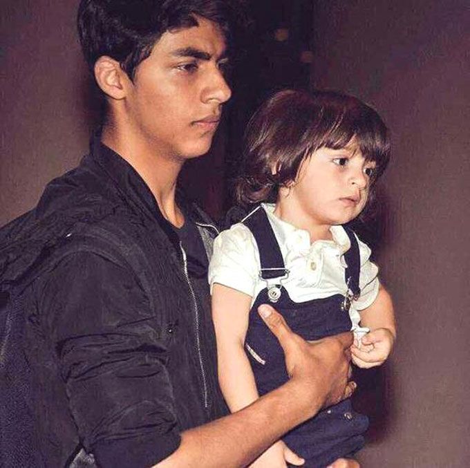 In Photos: Aryan Khan Spotted With AbRam Khan Returning From London