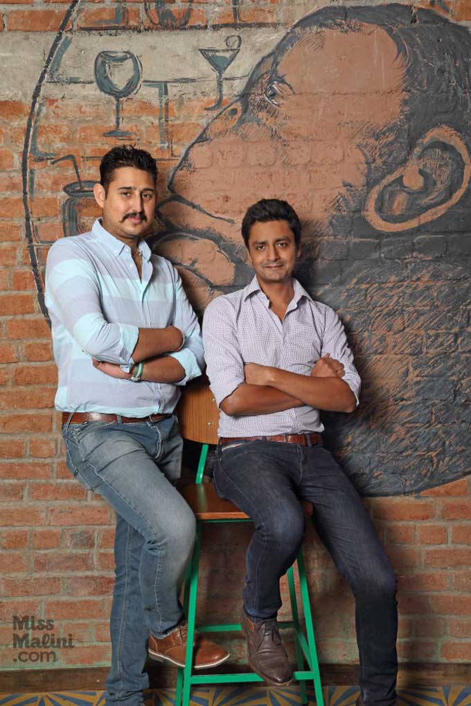 Chef Manu Chandra and Chetan Rampal, Partners Monkey Bar
