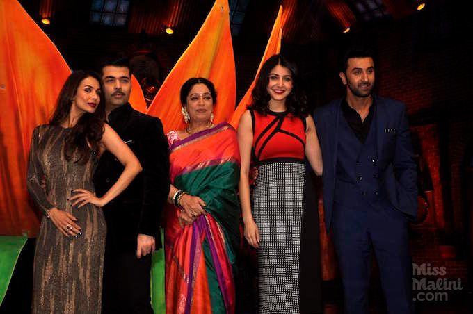 The stars of Bombay Velvet on the sets of India's Got Talent