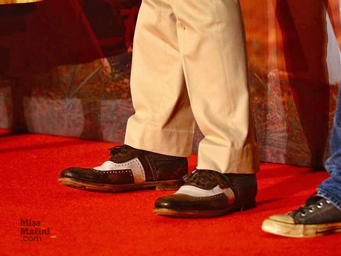 Imran Khan in Church’s co-respondent shoes at the Katti Batti trailer launch (Photo courtesy | Viral Bhayani)