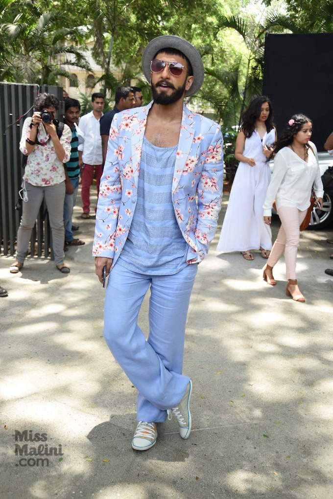 Ranveer Singh does prints like a Pro.