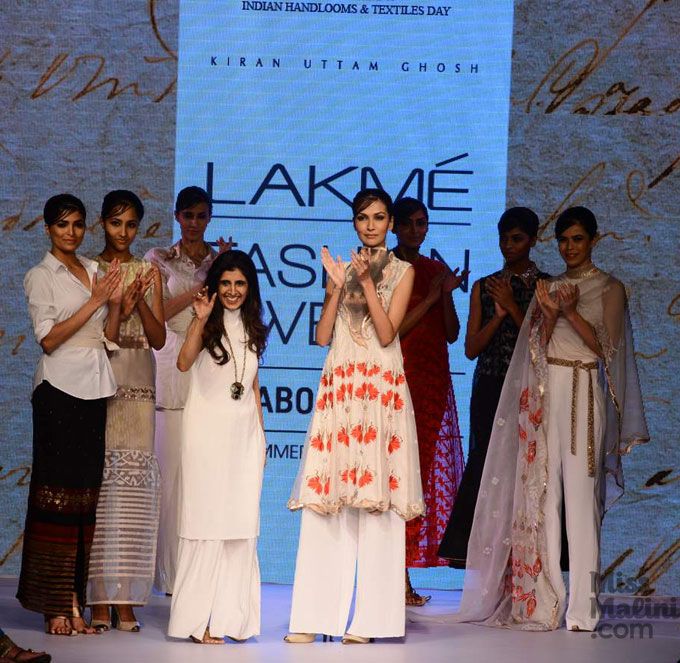 Kiran Uttam Ghosh Returned To The Runway At Lakmé Fashion Week With Beautiful Garments As Expected!