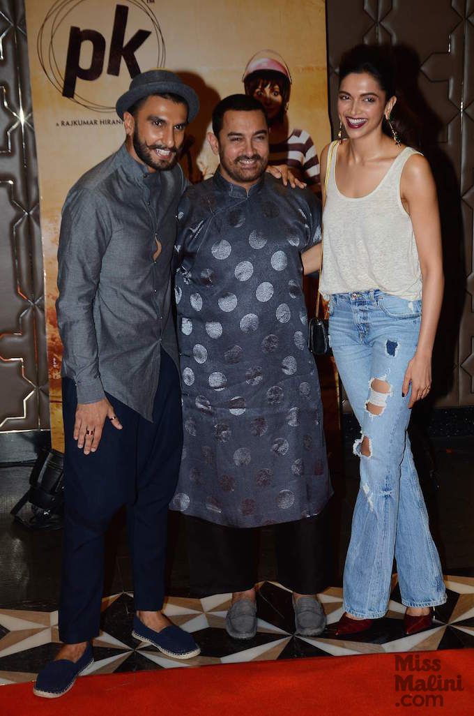 Ranveer Singh, Aamir Khan & Deepika Padukone