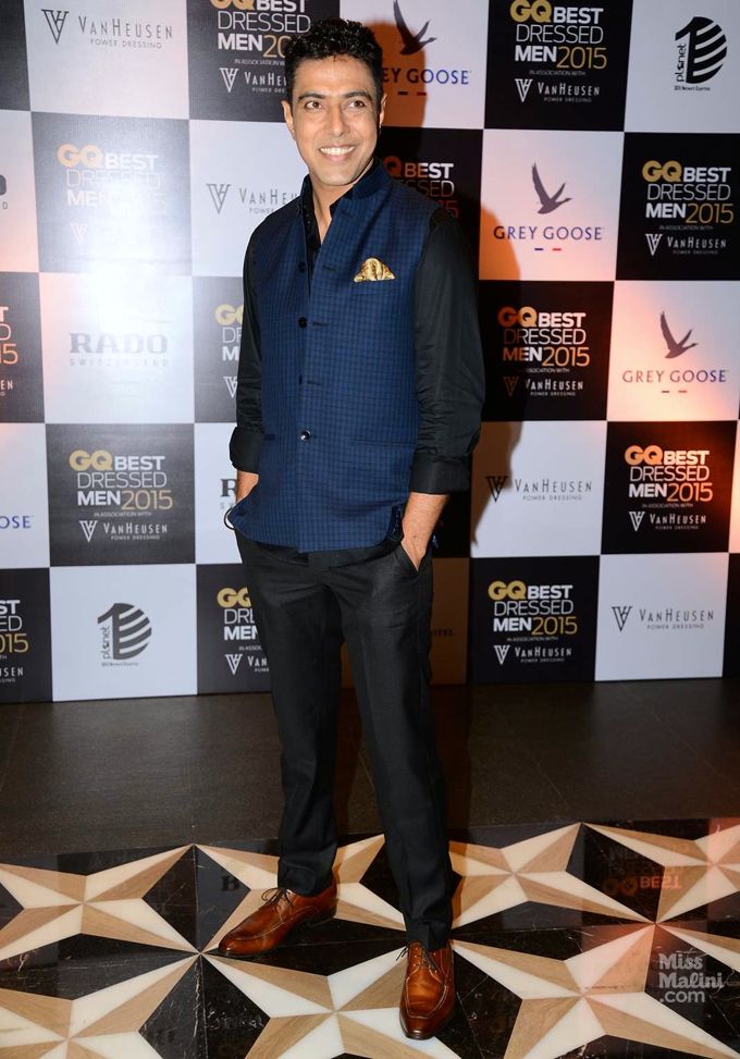 Ranveer Brar at the 2015 GQ Best Dressed Party (Photo courtesy | Viral Bhayani)