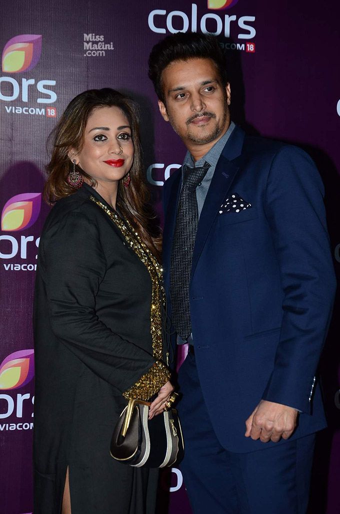 Jimmy Shergill withhis wife