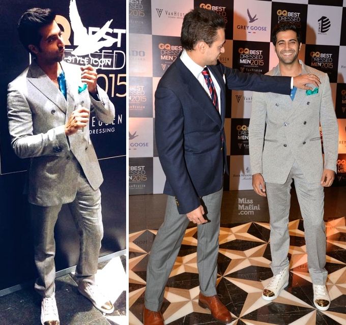 Akshay Oberoi in John Varvatos and Louis Leeman at the 2015 GQ Best Dressed Party (Photo courtesy | Viral Bhayani)