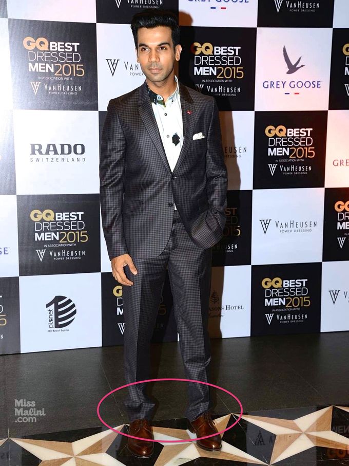Rajkummar Rao in Paul Smith at the 2015 GQ Best Dressed Party (Photo courtesy | Viral Bhayani)