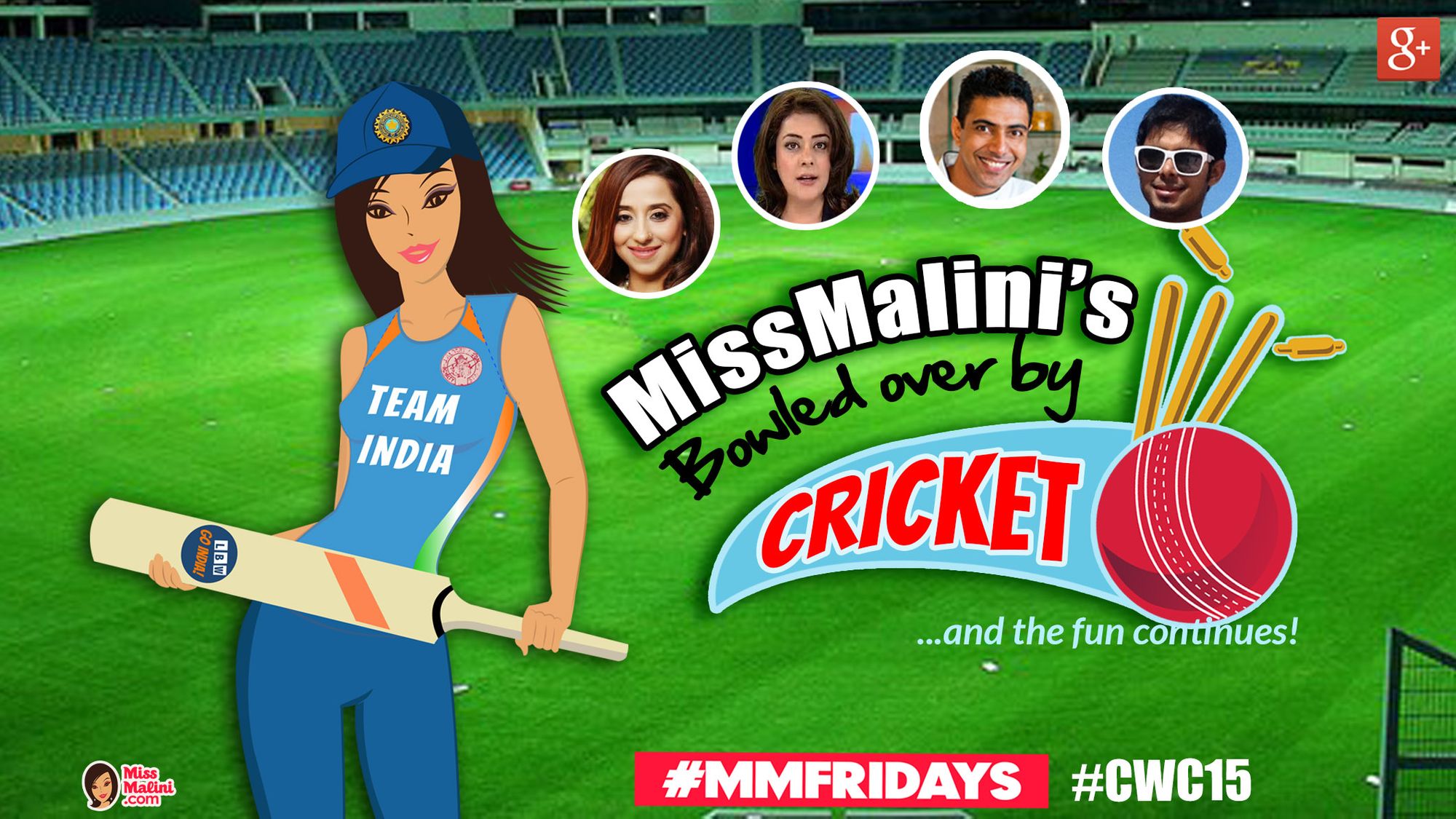 MissMalini's bowled over by cricket