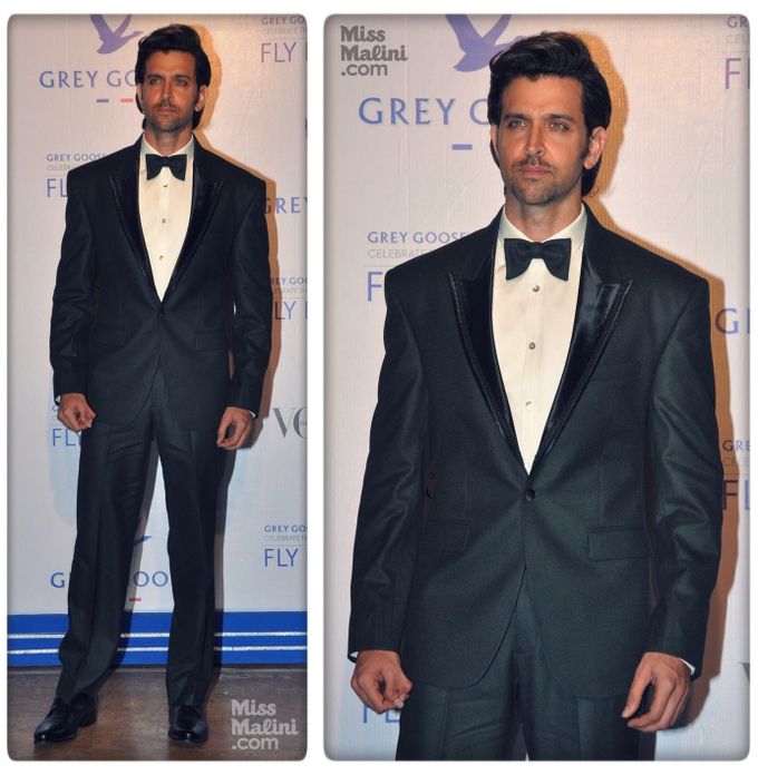 Hrithik Roshan in Troy Costa at the Grey Goose and Vogue Fly Beyond Awards