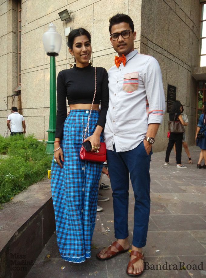 We love checks and bow ties. Turns out, Pragati and Aditya do too!