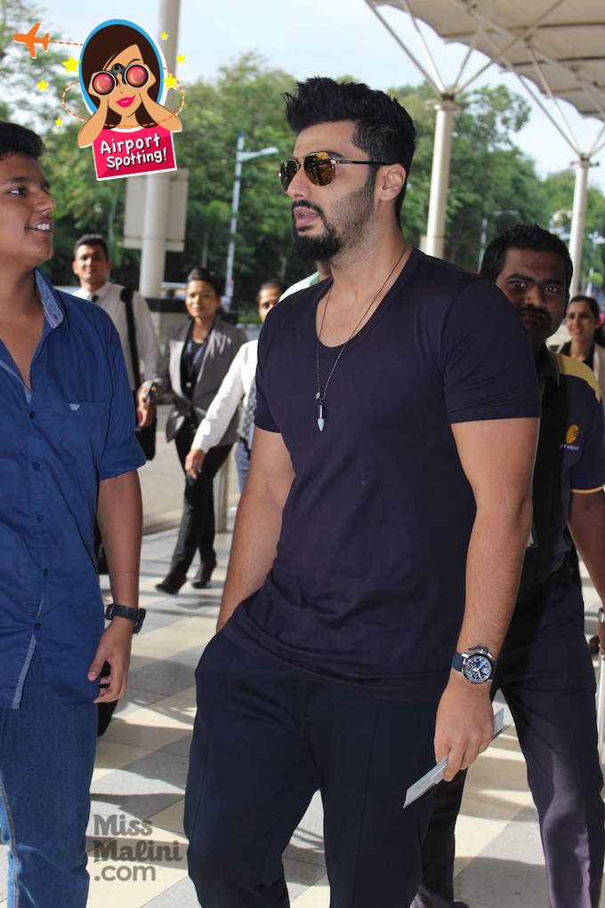 Arjun Kapoor Set Off All The Sprinklers At The Airport!
