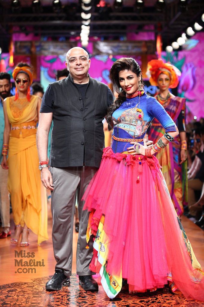 Tarun Tahilian and Chitrangada Singh at Lakmé Fashion Week