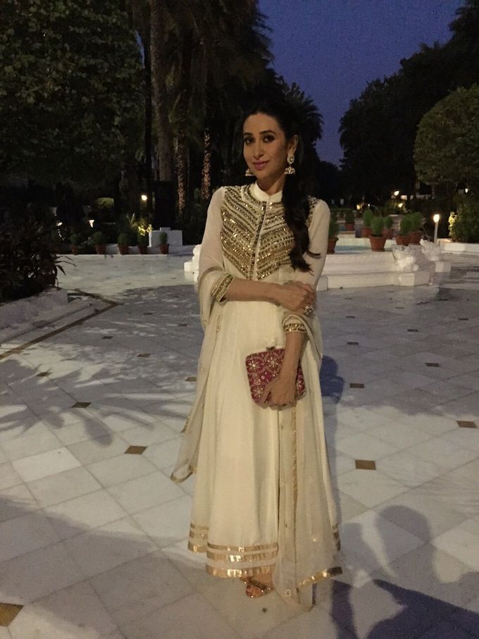 Karisma Kapoor Is Glowing In Classic Ivory & Gold!