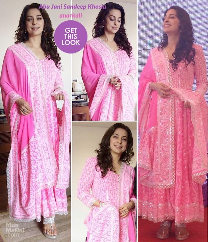Get This Look: Juhi Chawla Goes Pretty In Pink!