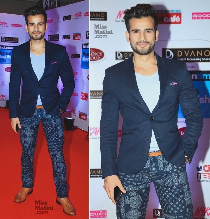 Karan Tacker at the 2015 HT Mumbai’s Most Stylish Awards (Photo courtesy | Viral Bhayani)