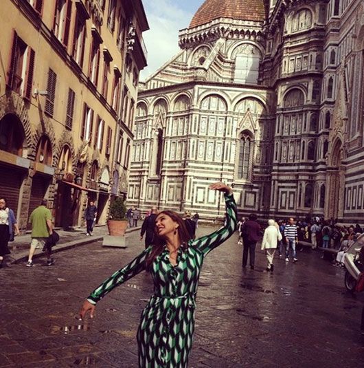 Lisa enjoying in the beautiful Italy