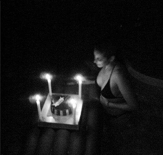 Lisa celebrating her birthday of 2014
