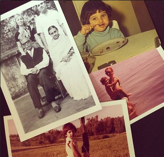 Lisa’s childhood photos along with her parents