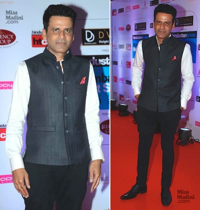 Manoj Bajpayee at the 2015 HT Mumbai’s Most Stylish Awards (Photo courtesy | Viral Bhayani)