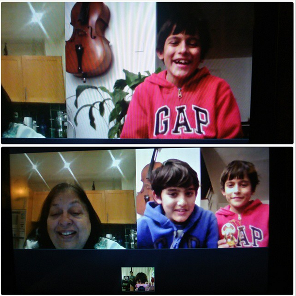 Family Skype session