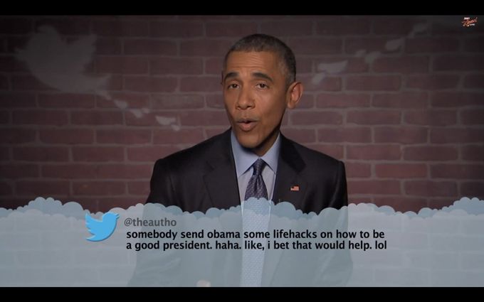 This Video Of Barack Obama Reading Mean Tweets Will Make You ROFL!